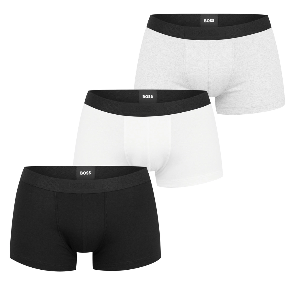 Hugo Boss Boxer Br 3P S 10248908 01 - Blk/Wht/Gry996